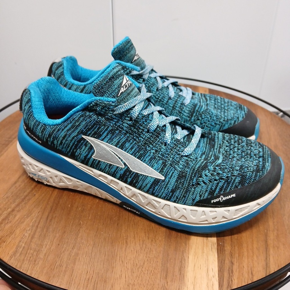 Altra Ladies 9.5 Paradigm 4.0 Blue Silver Running Tennis/Gym Sneakers AFW1848G-4